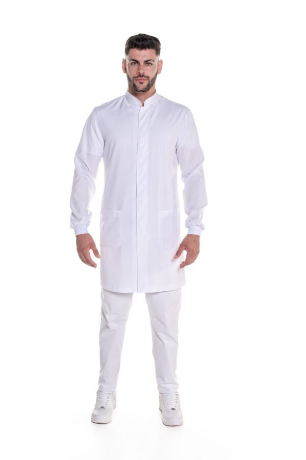 Jaleco Girassol Masculino City Stretch - Branco - Image 3