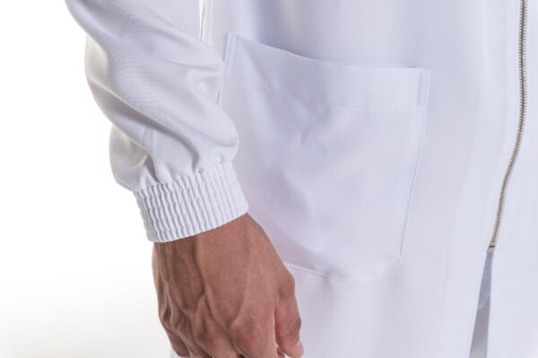 Jaleco Girassol Zíper Masculino - Branco - Image 6