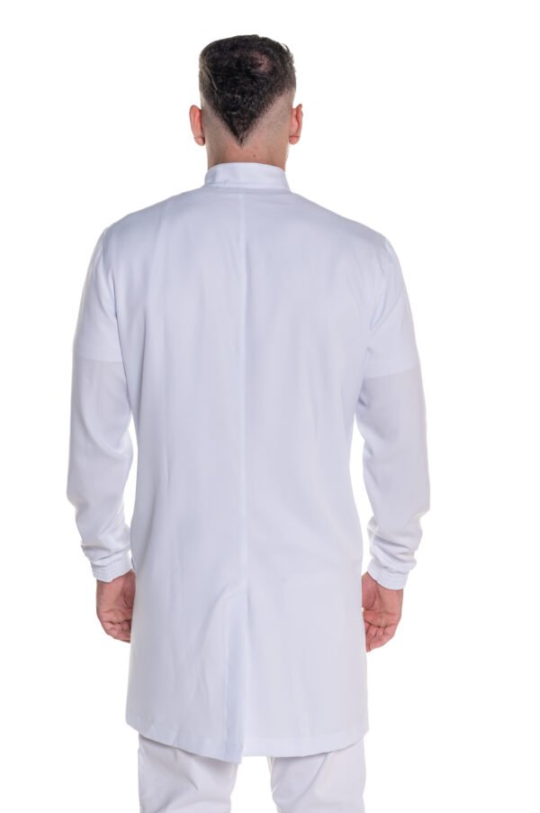 Jaleco Girassol Zíper Masculino - Branco - Image 4
