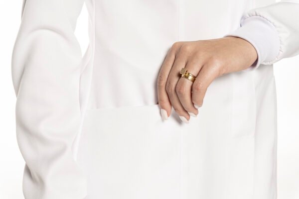 Jaleco Violeta Feminino Gabardine - Branco - Image 6
