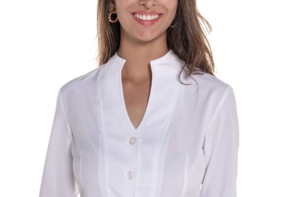 Jaleco Azaleia Microfibra 7/8 Feminino - Branco - Image 3