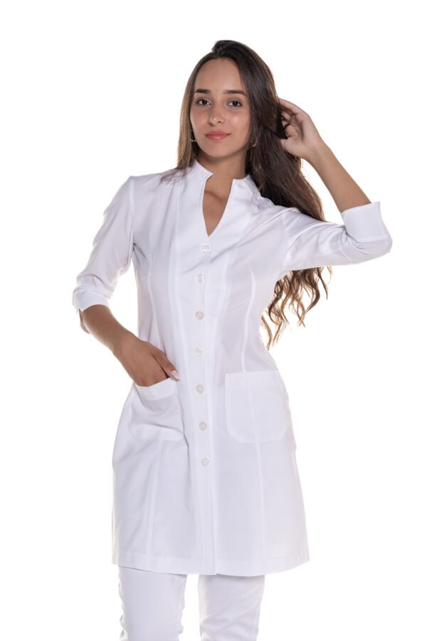 Jaleco Azaleia Microfibra 7/8 Feminino - Branco - Image 5