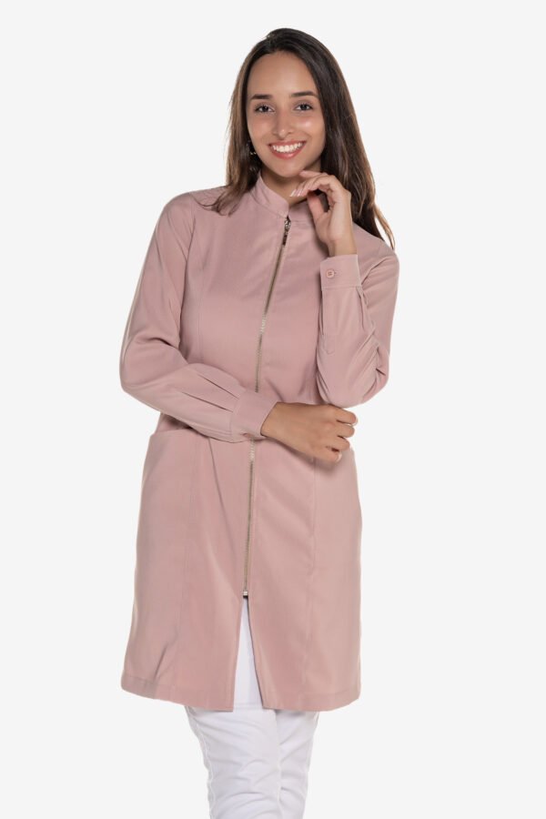 Jaleco Violeta de Zíper Feminino - Rosê