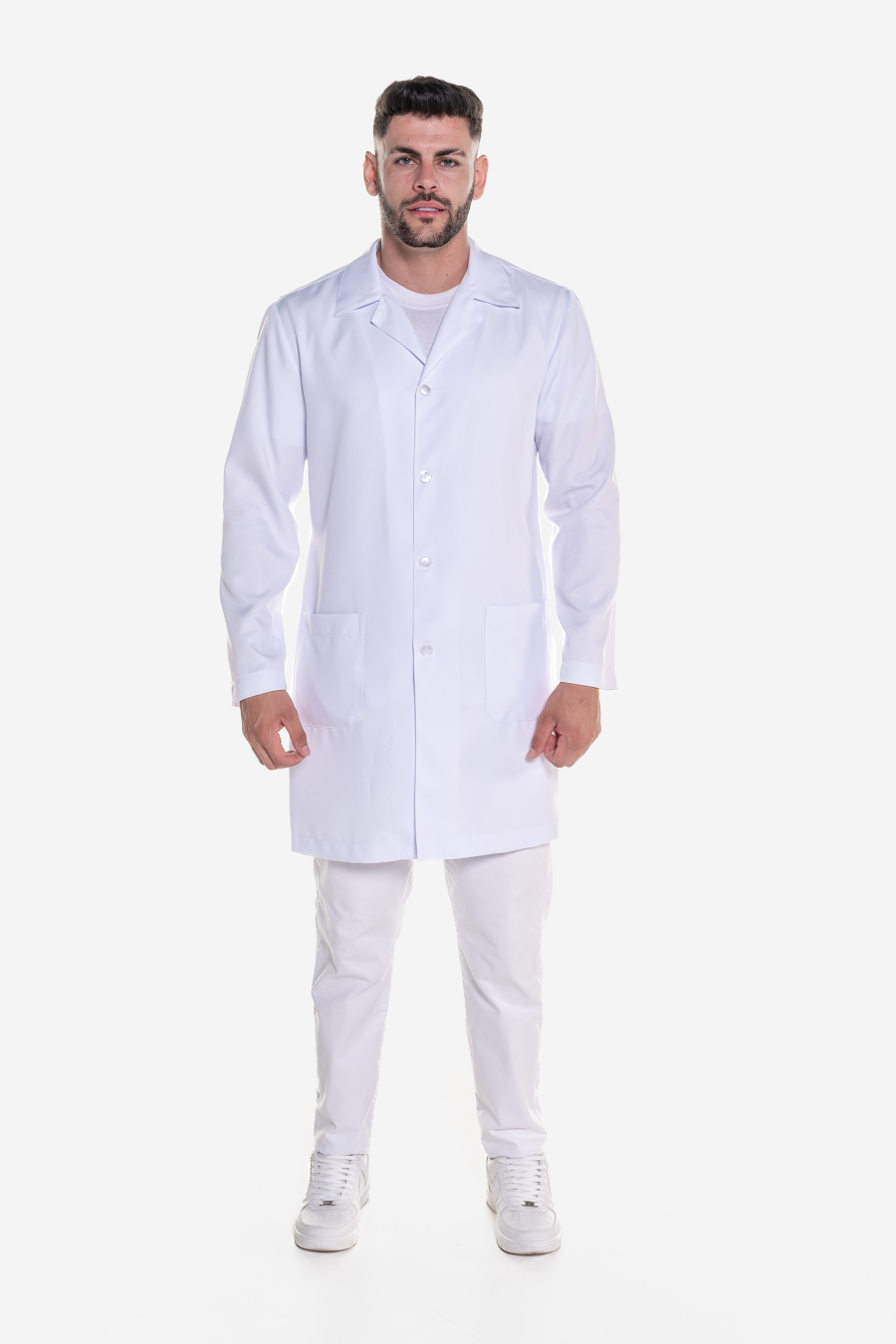 Jaleco Masculino Hibisco City Stretch Branco