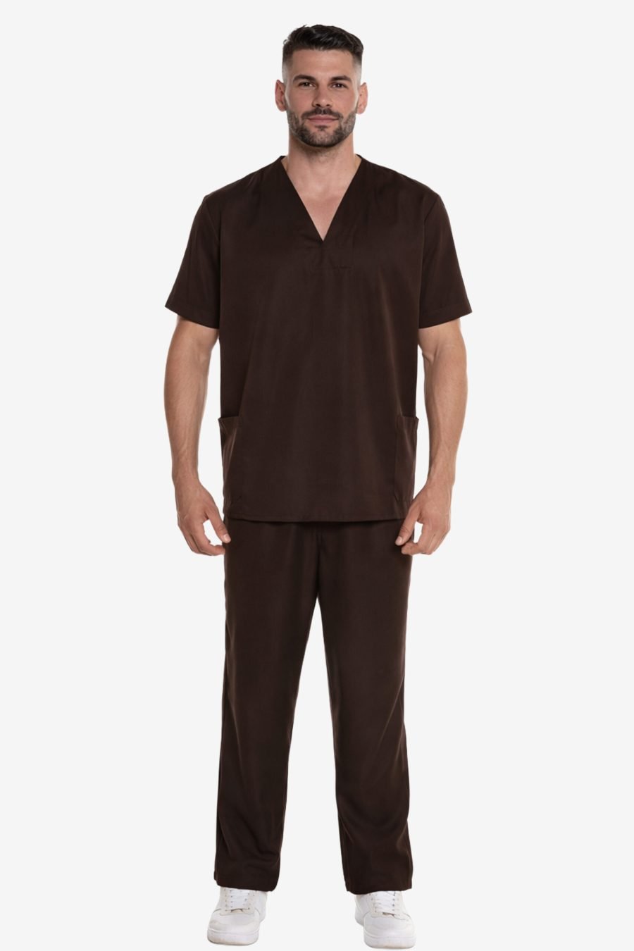scrub masc marrom